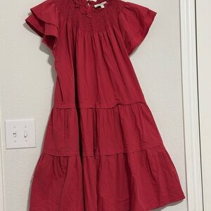 Pinch Scarlet Ruffle Mini Dress